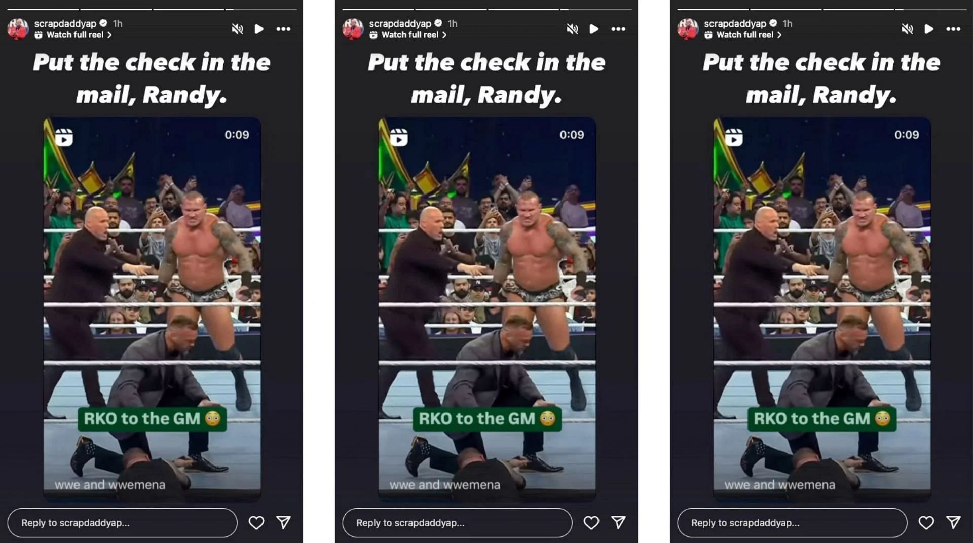 WWE Raw जनरल मैनेजर की सोशल मीडिया स्टोरी (Photo: Adam Pearce Instagram)